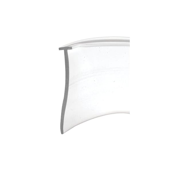 Prime-Line Shower Door Bottom Sweep, Clear, 5/32 in. Tee Insert Shape, 1 in. Tall, 100 ft. (1 Roll) M 6211B - main